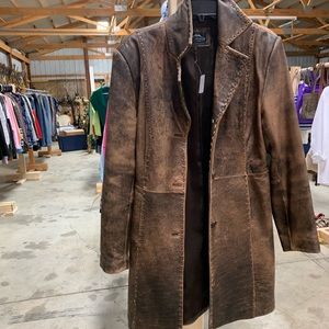 Women’s leather coat